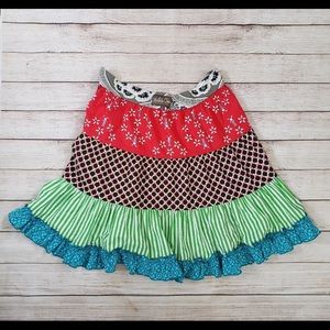 Matilda Jane Ruffle Mixed Print Apron